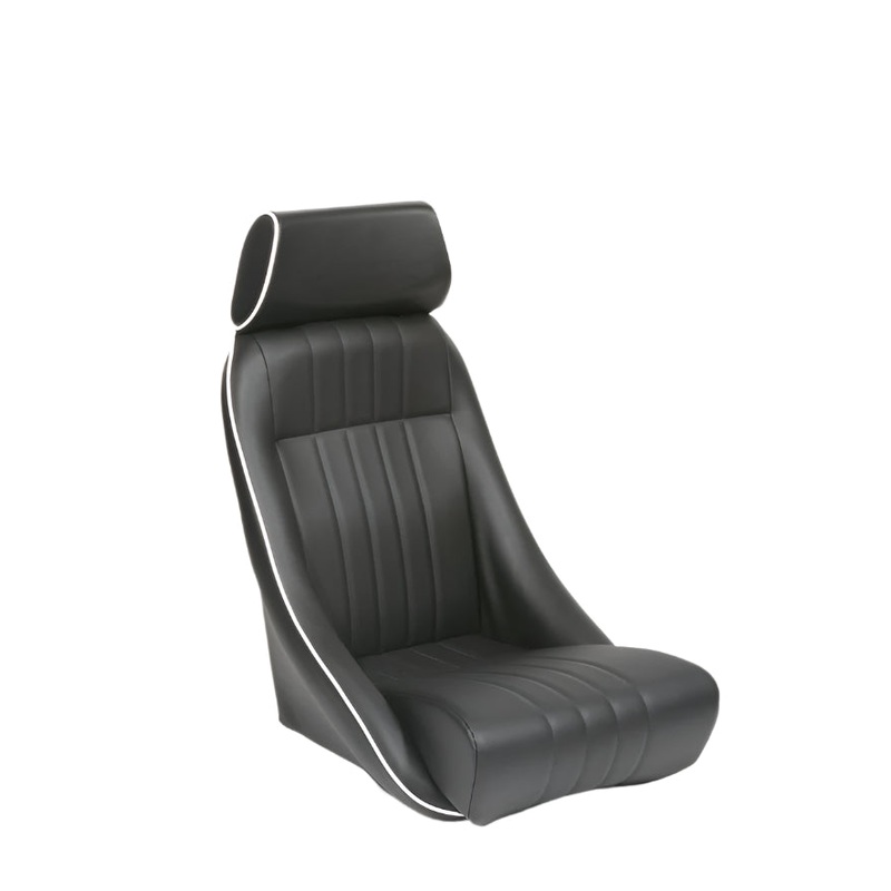 Cobra Monte Carlo Classic Seat Black Vinyl w/ Black Piping