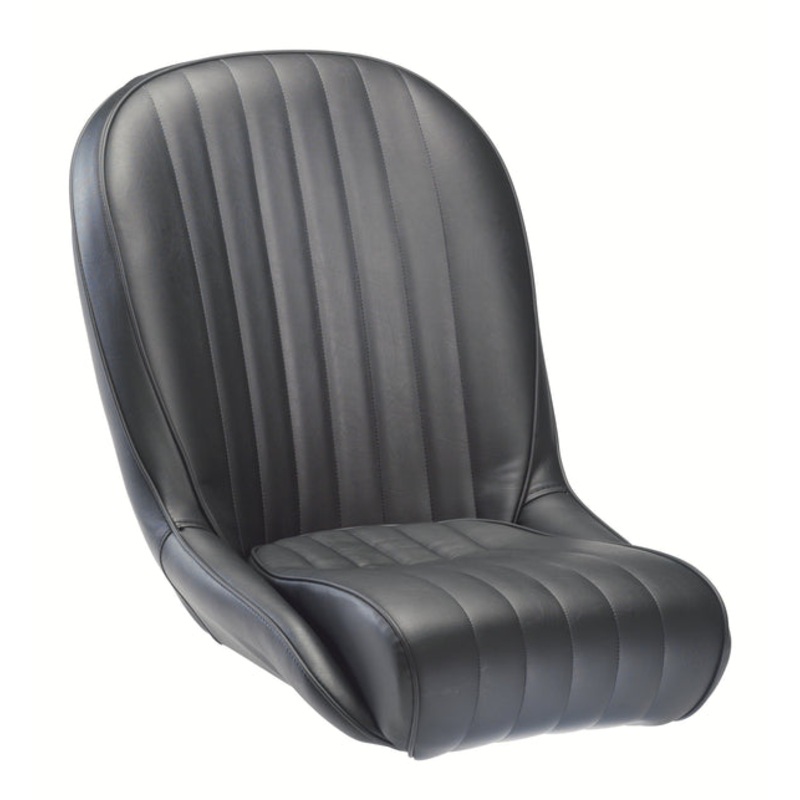 Cobra Roadster SS Seat Black Vinyl/ Black Piping
