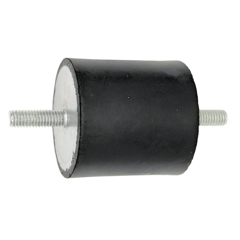Cotton Reel Rubber Mount 40mm x 40mm. M6 x 18mm long studs