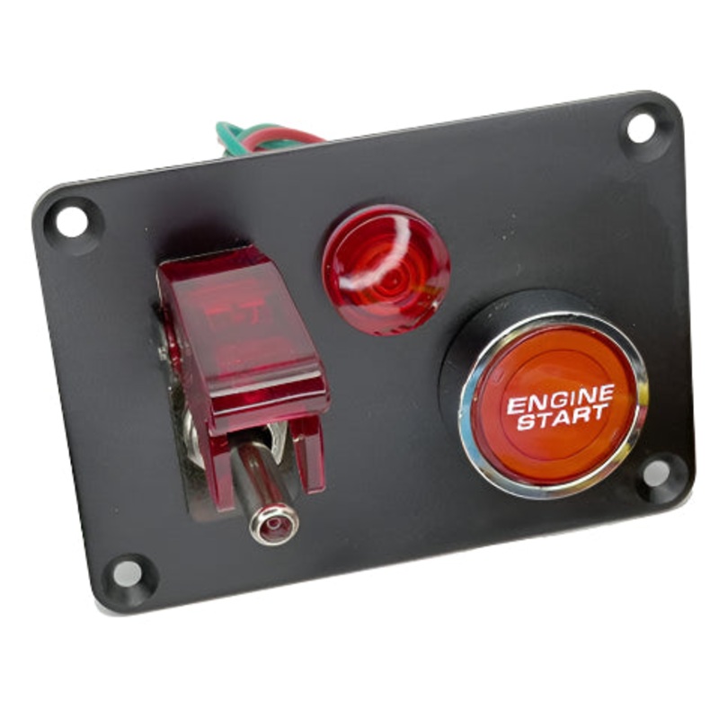 Satin Black Doomsday Two Switch Panel