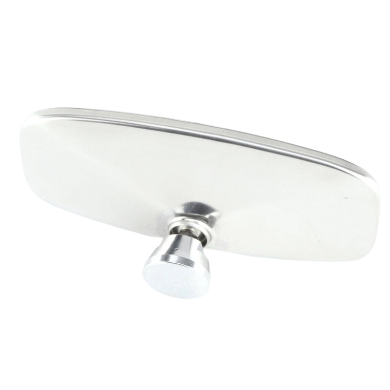 Small Stainless Steel Stick On Mirror 120mm