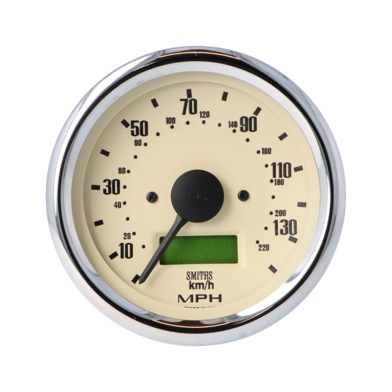 Smiths Classic Digital Speedometer  Magnolia Face - Chrome Bezel