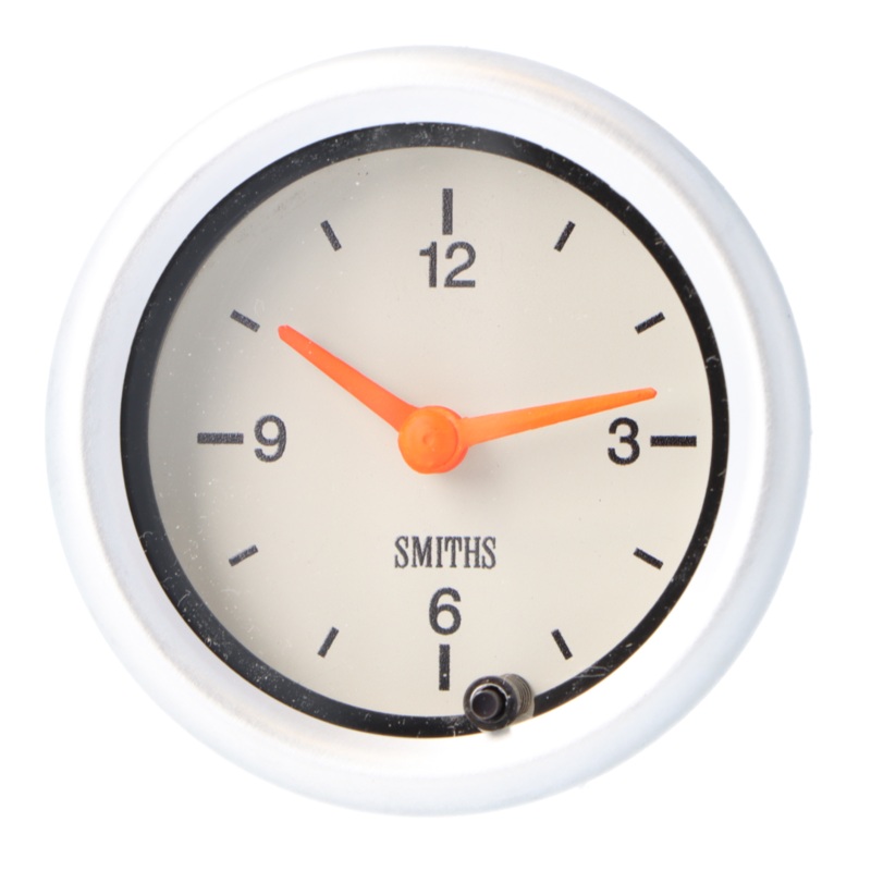 Smiths Telemetrix Motorsport Time Clock  52mm - Cirrus white dial