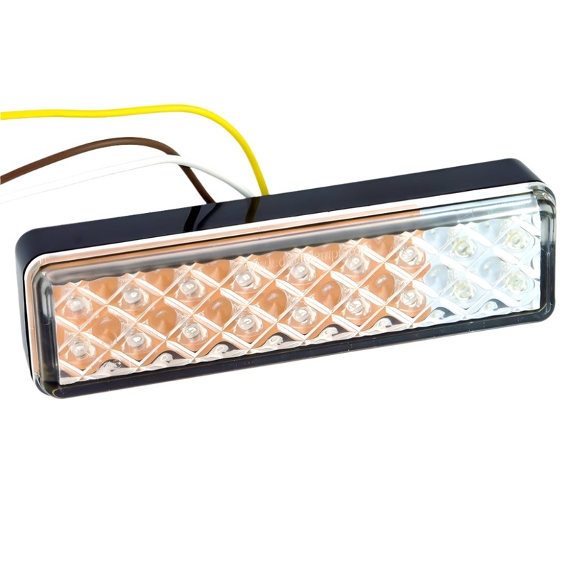 Surface Mount LED Compact Rectangular Front Marker/Indicator 133mm