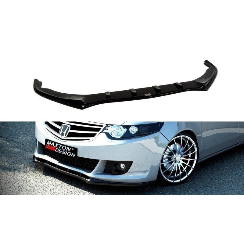 FRONT SPLITTER ACURA TSX CU2 PRE-FACELIFT / HONDA ACCORD VIII (CU SERIES) PRE-FACELIFT GLOSS BLACK