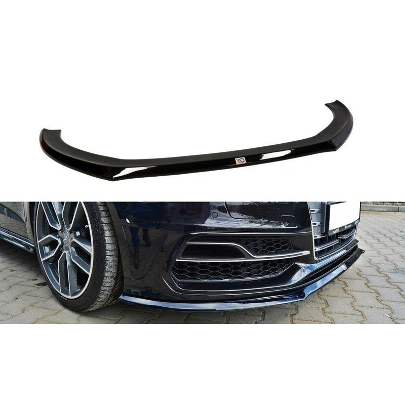FRONT SPLITTER AUDI S3 / A3 S-LINE 8V HATCHBACK / SPORTBACK GLOSS BLACK