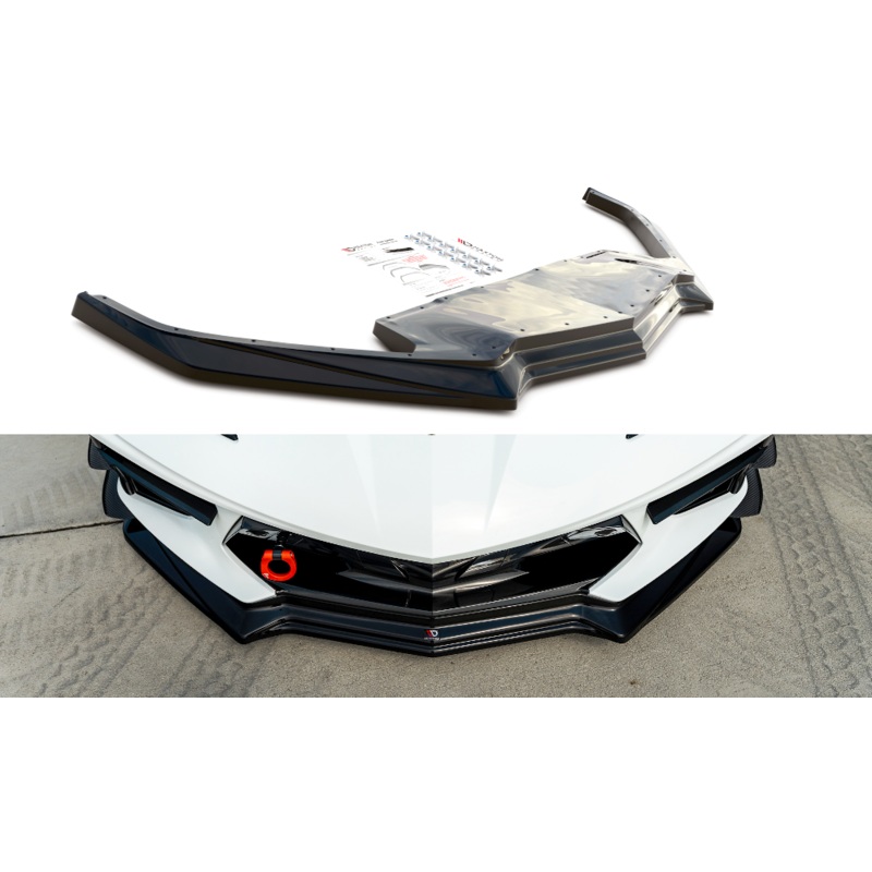 FRONT SPLITTER CHEVROLET CORVETTE C8 GLOSS BLACK