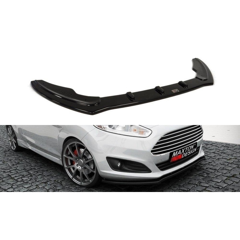 FRONT SPLITTER FORD FIESTA MK7 FL GLOSS BLACK