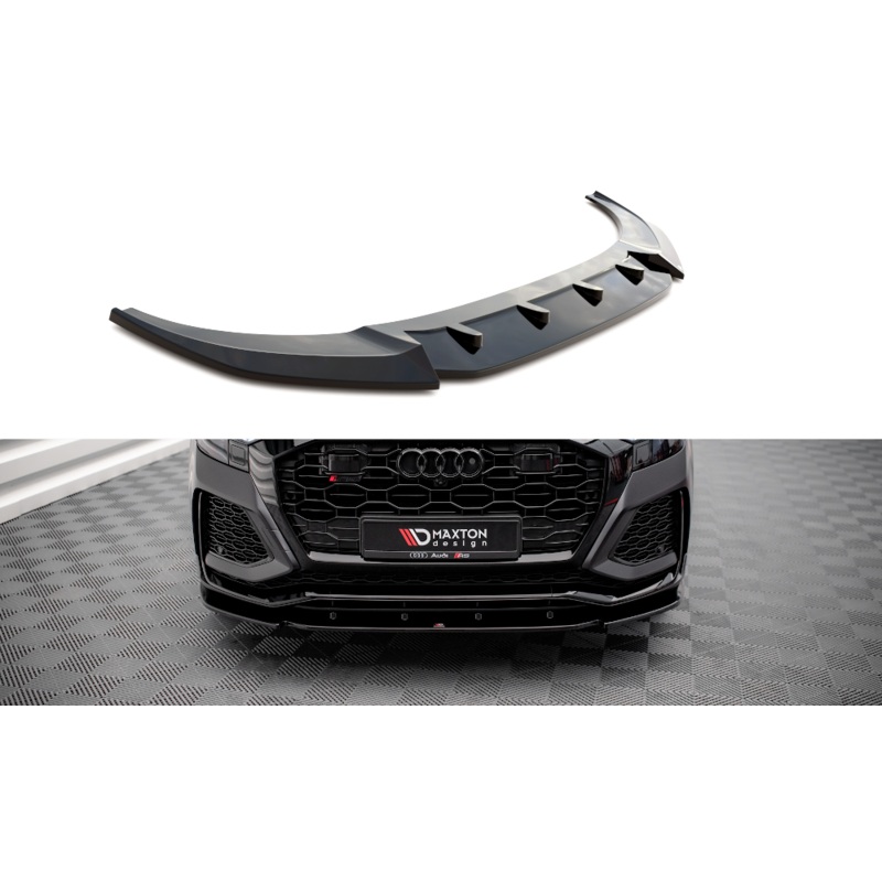 FRONT SPLITTER V.1 AUDI RSQ8 MK1 GLOSS BLACK