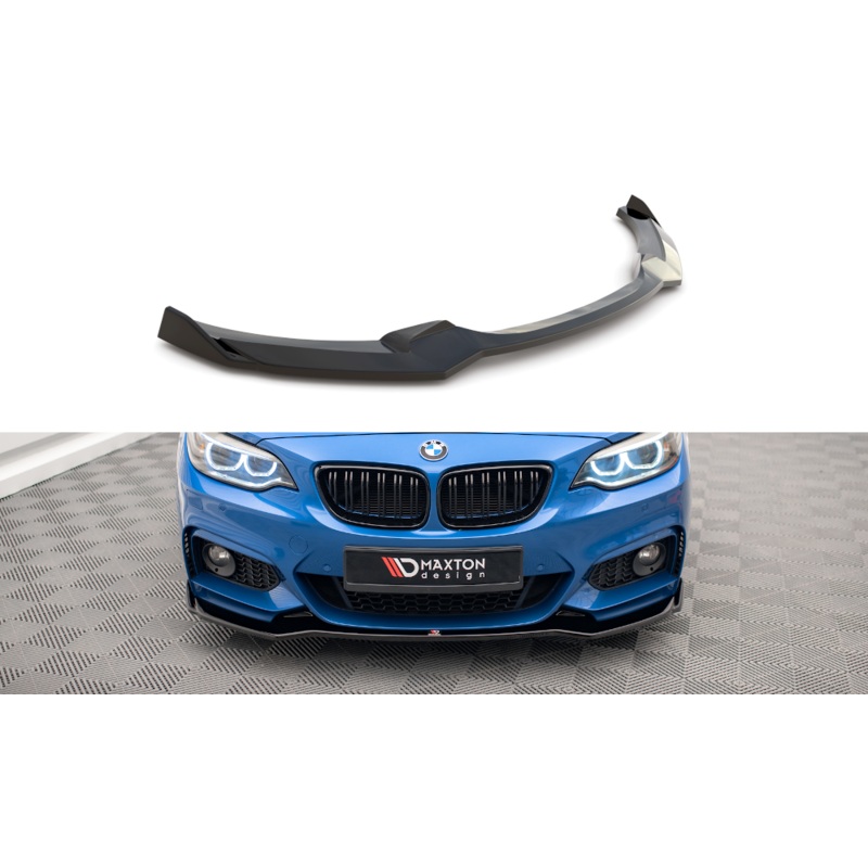 FRONT SPLITTER V.1 BMW 2 M-PACK F22 GLOSS BLACK