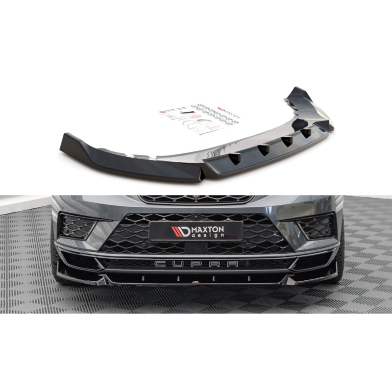 FRONT SPLITTER V.1 CUPRA ATECA GLOSS BLACK