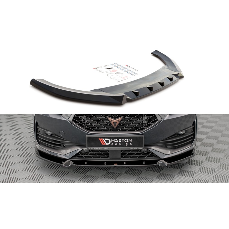 FRONT SPLITTER V.1 CUPRA LEON GLOSS BLACK
