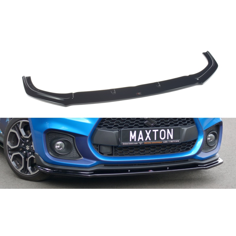 FRONT SPLITTER V.1 SUZUKI SWIFT 6 SPORT GLOSS BLACK
