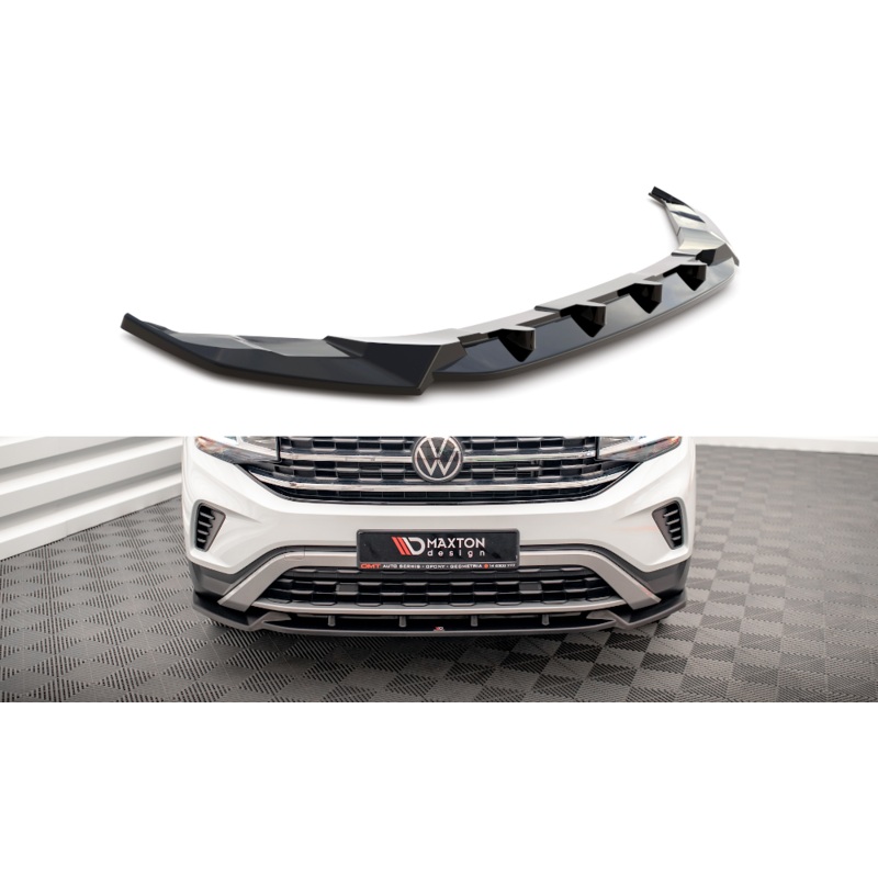 FRONT SPLITTER V.1 VOLKSWAGEN ATLAS CROSS SPORT GLOSS BLACK