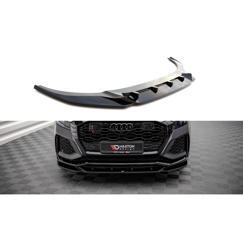 FRONT SPLITTER V.2 AUDI RSQ8 MK1 GLOSS BLACK