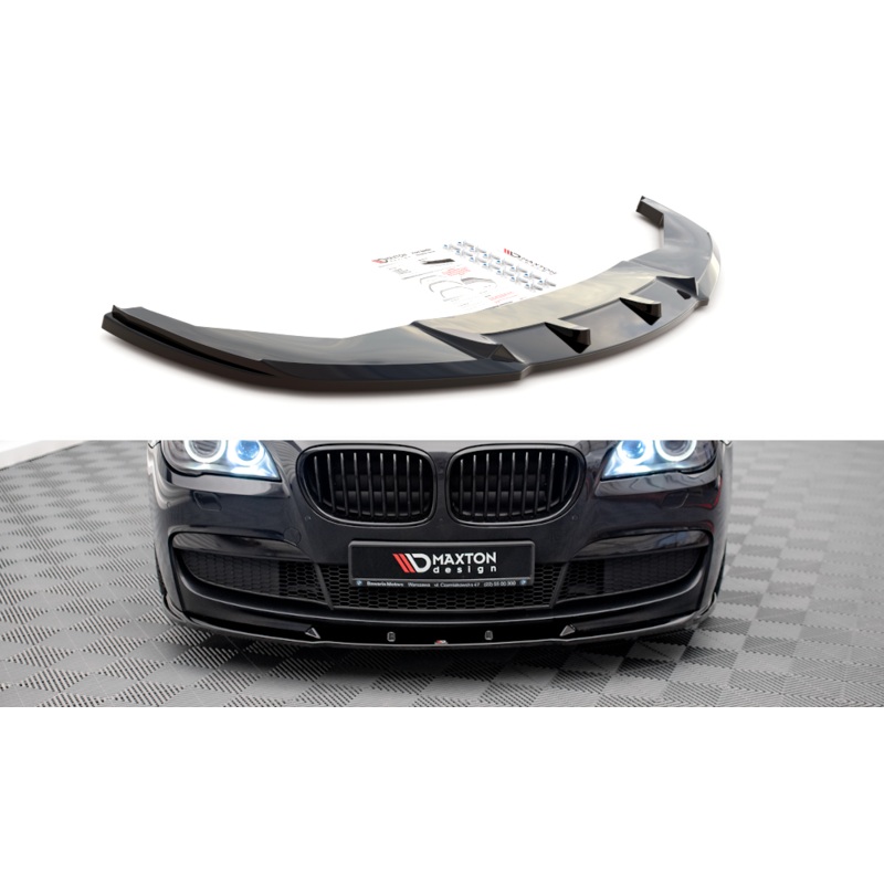 FRONT SPLITTER V.2 BMW 7 M-PACK F01 GLOSS BLACK