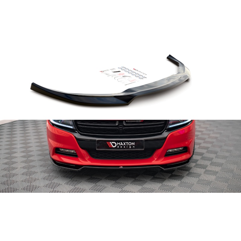 FRONT SPLITTER V.2 DODGE CHARGER RT MK7 FACELIFT GLOSS BLACK