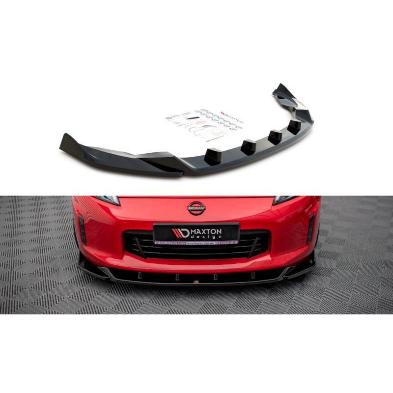 FRONT SPLITTER V.2 NISSAN 370Z FACELIFT GLOSS BLACK