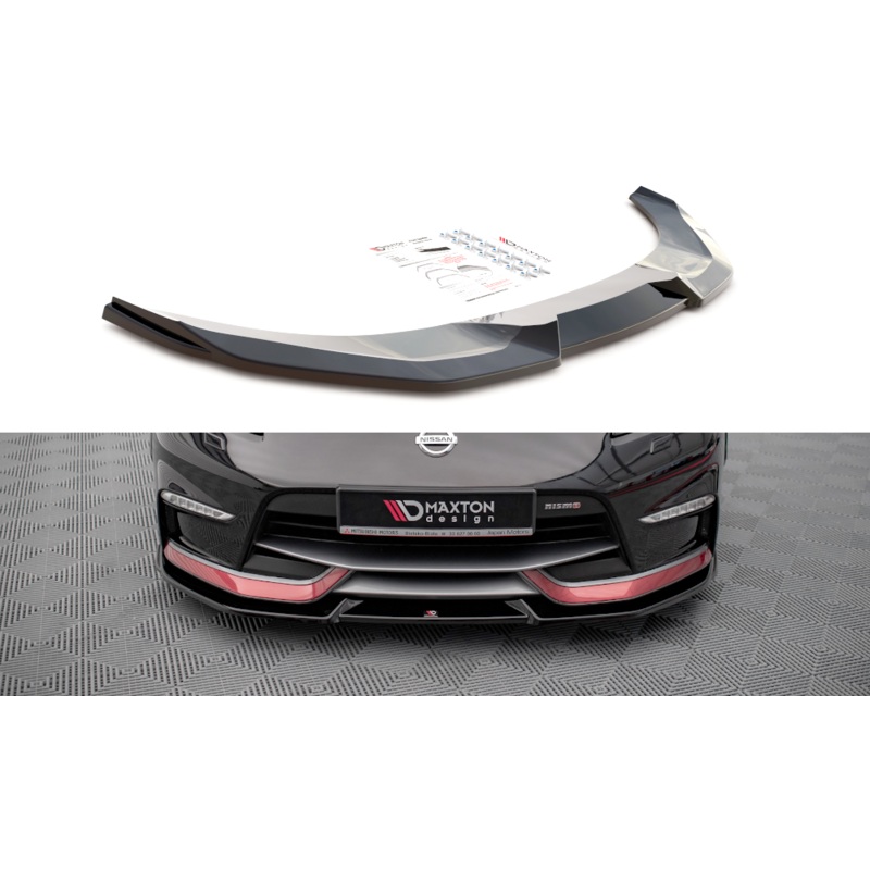 FRONT SPLITTER V.2 NISSAN 370Z NISMO FACELIFT GLOSS BLACK