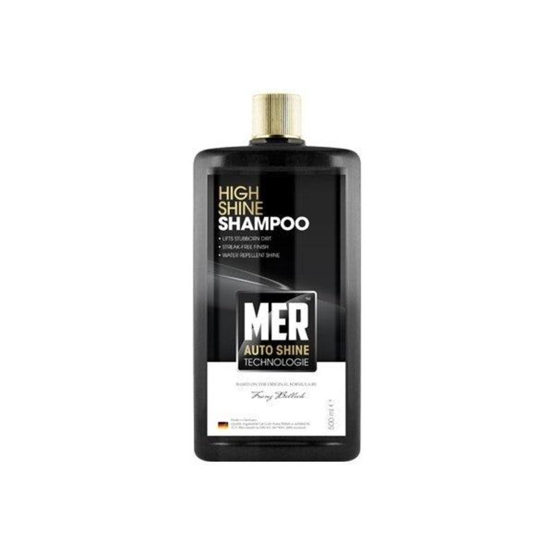MER Auto Shine Technology High Shine Car Shampoo 500ml - Streak-Free Gloss & Water Repellent Finish