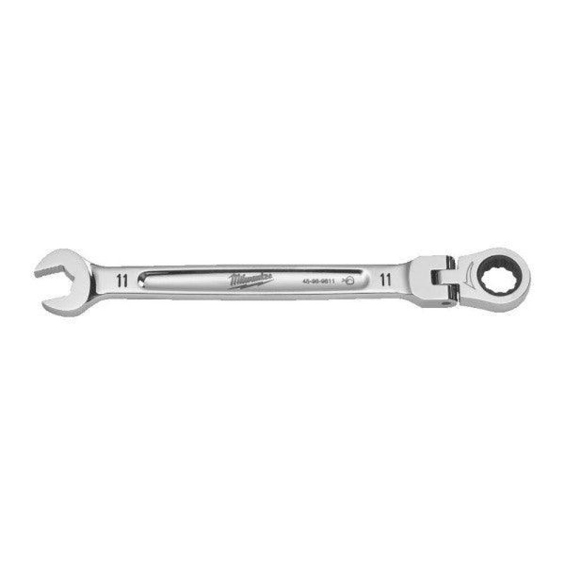 Milwaukee 11mm Max Bite Flexible Head Ratcheting Combination Spanner