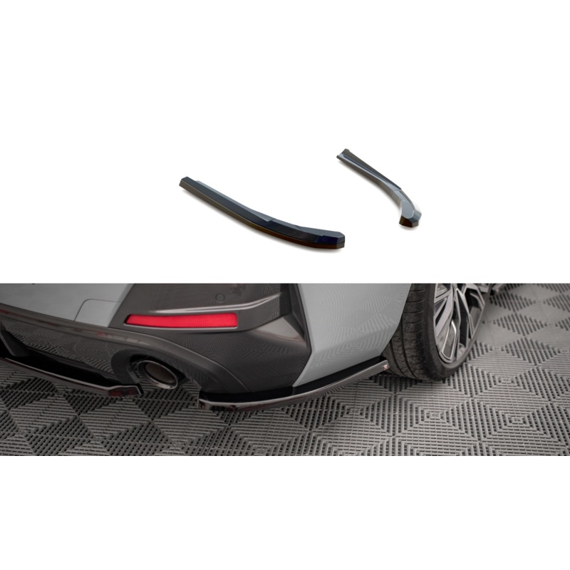 REAR SIDE SPLITTERS V.1 BMW 4 GRAN COUPE M-PACK G26 GLOSS BLACK