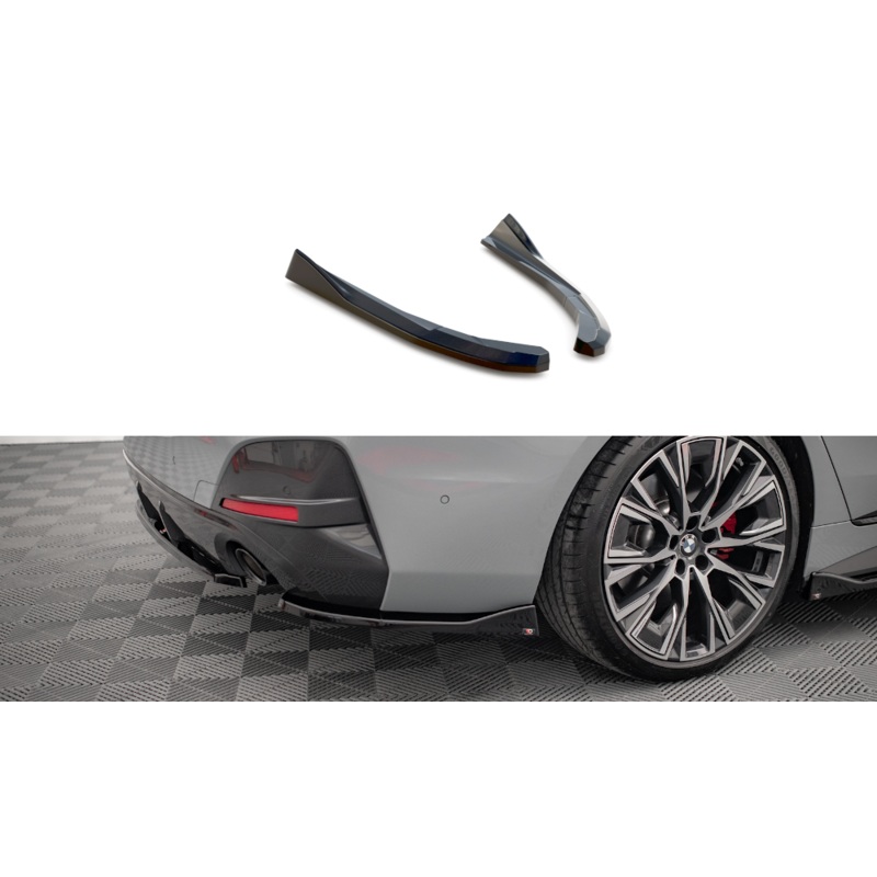REAR SIDE SPLITTERS V.2 BMW 4 GRAN COUPE M-PACK G26 GLOSS BLACK