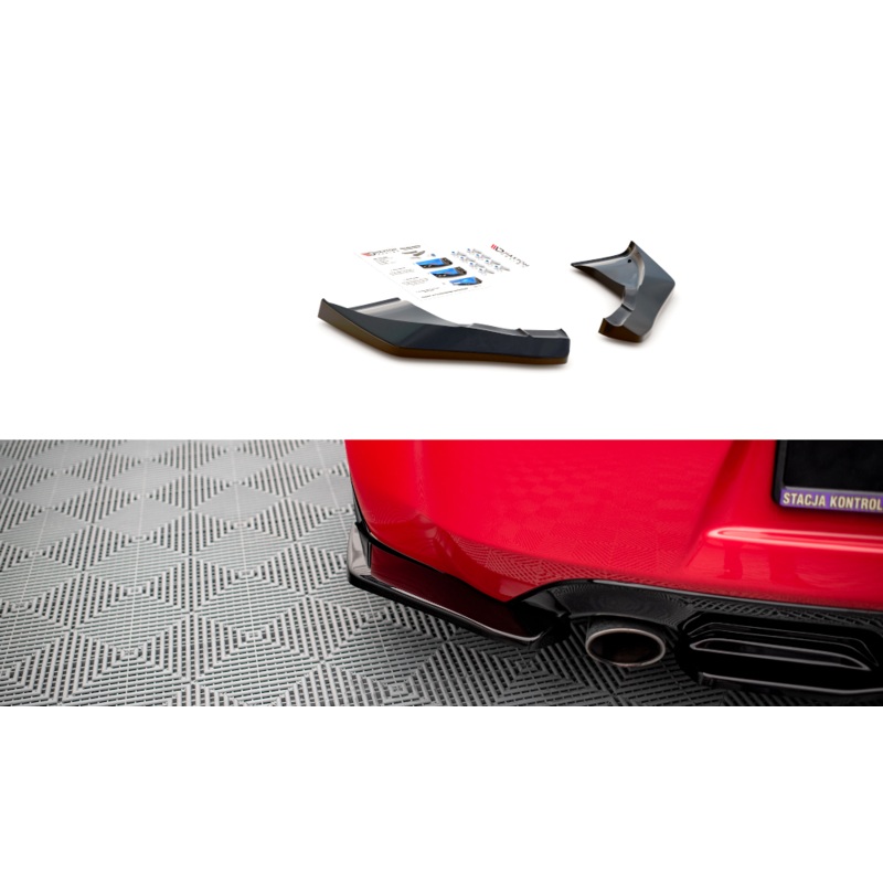REAR SIDE SPLITTERS V.2 NISSAN 370Z GLOSS BLACK