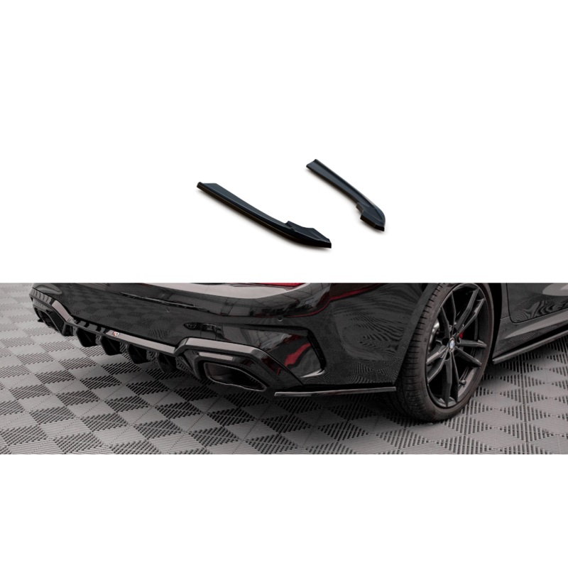 REAR SIDE SPLITTERS V.3 BMW 3 M-PACK / M340 G20 / G21 (set for Maxton Valance) GLOSS BLACK