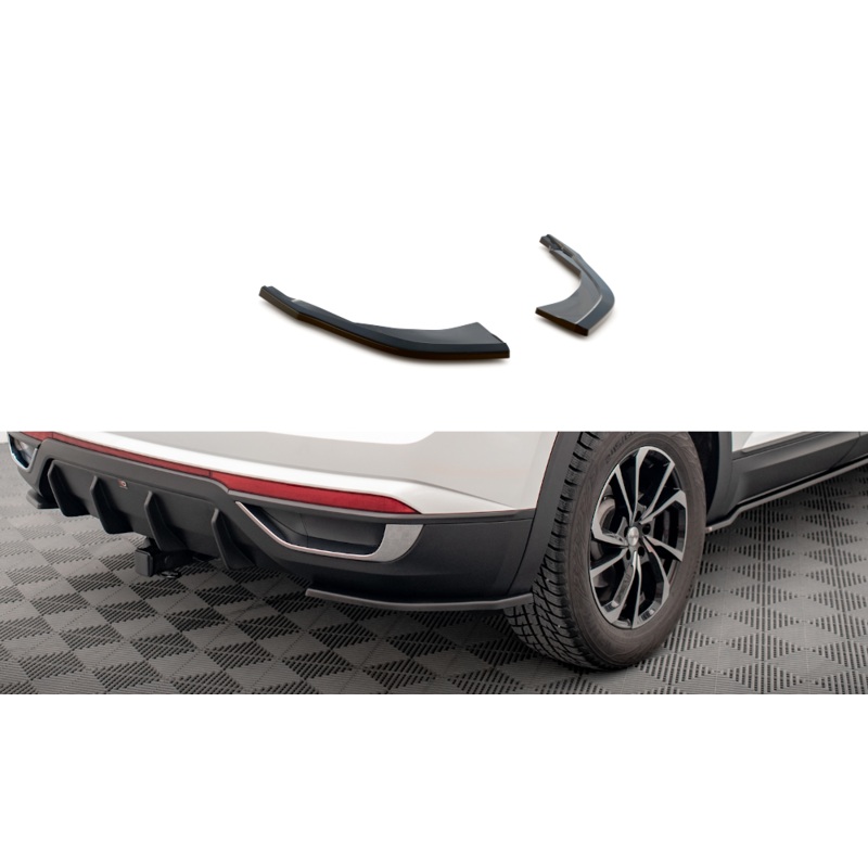 REAR SIDE SPLITTERS VOLKSWAGEN ATLAS CROSS GLOSS BLACK