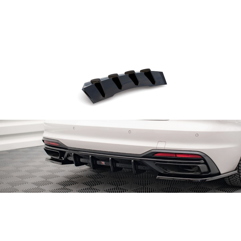 REAR VALANCE AUDI A4 B9 FACELIFT GLOSS BLACK