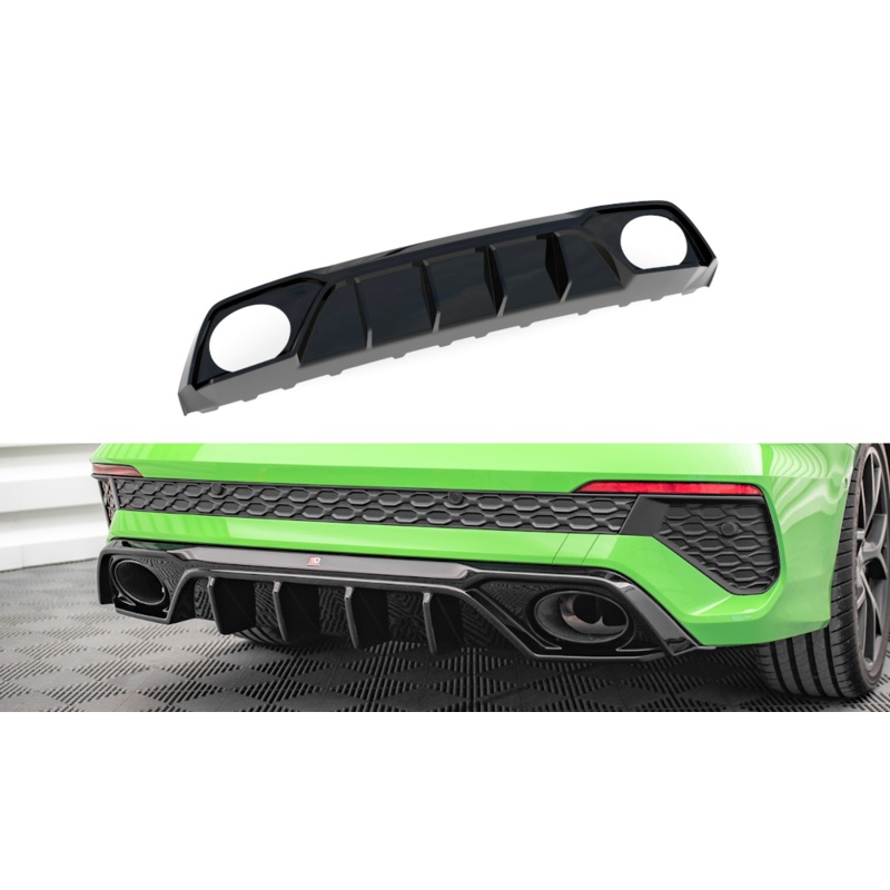 REAR VALANCE AUDI RS3 8Y GLOSS BLACK