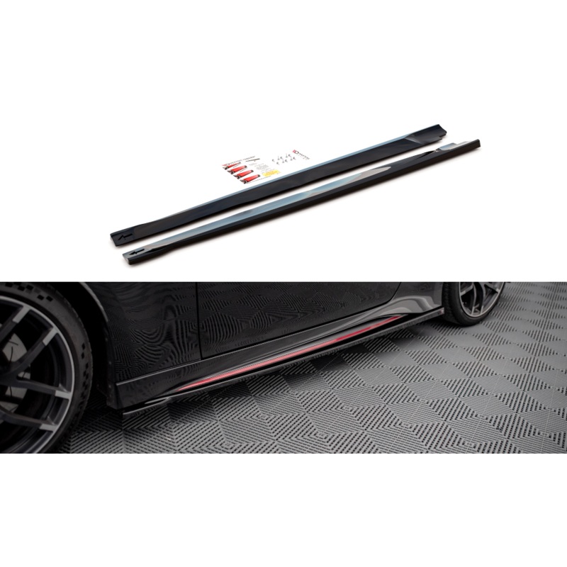 SIDE SKIRTS DIFFUSERS V.1 NISSAN 370Z NISMO FACELIFT GLOSS BLACK