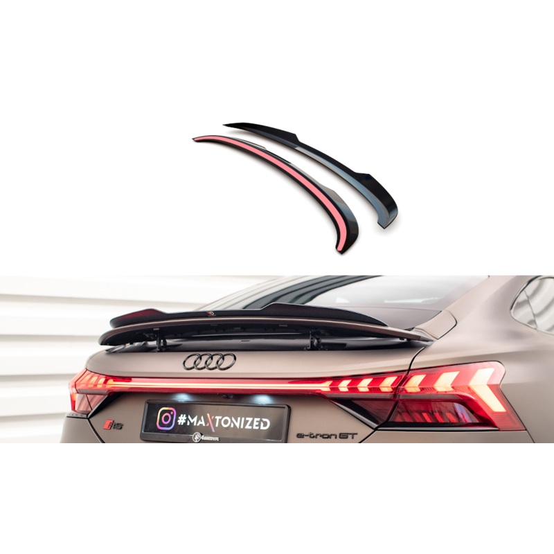 SPOILER CAP AUDI E-TRON GT / RS GT RS MK1 GLOSS BLACK