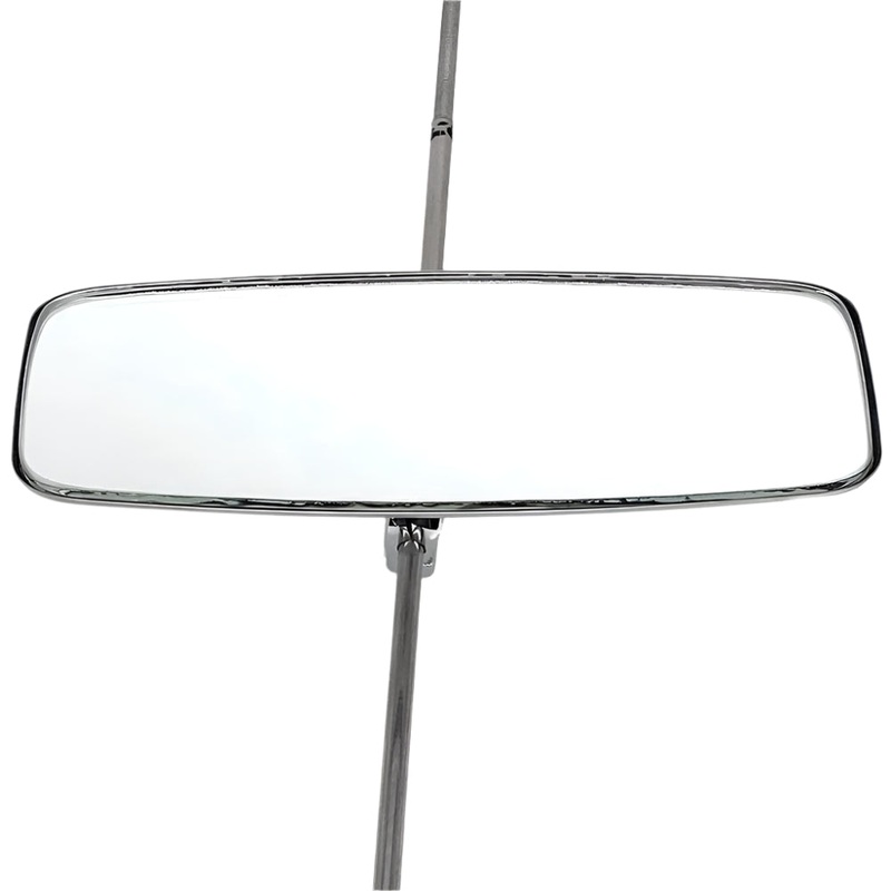 Stainless Steel Rod (3/16") Mounted Sliding Clamp Interior Mirror