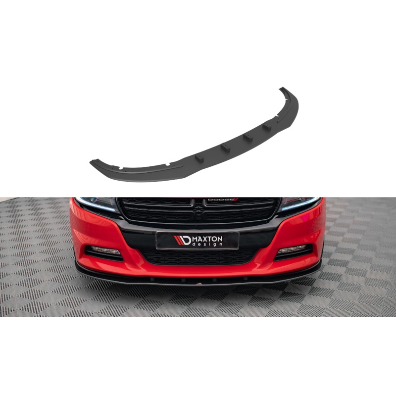 STREET PRO FRONT SPLITTER DODGE CHARGER RT MK7 FACELIFT BLACK