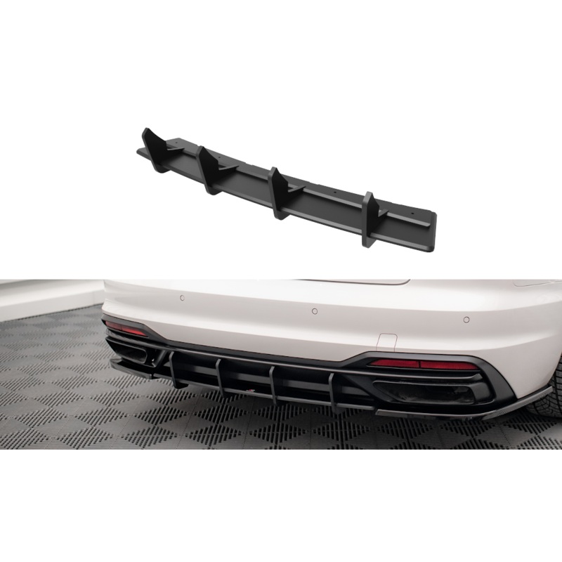 STREET PRO REAR DIFFUSER AUDI A4 B9 FACELIFT BLACK