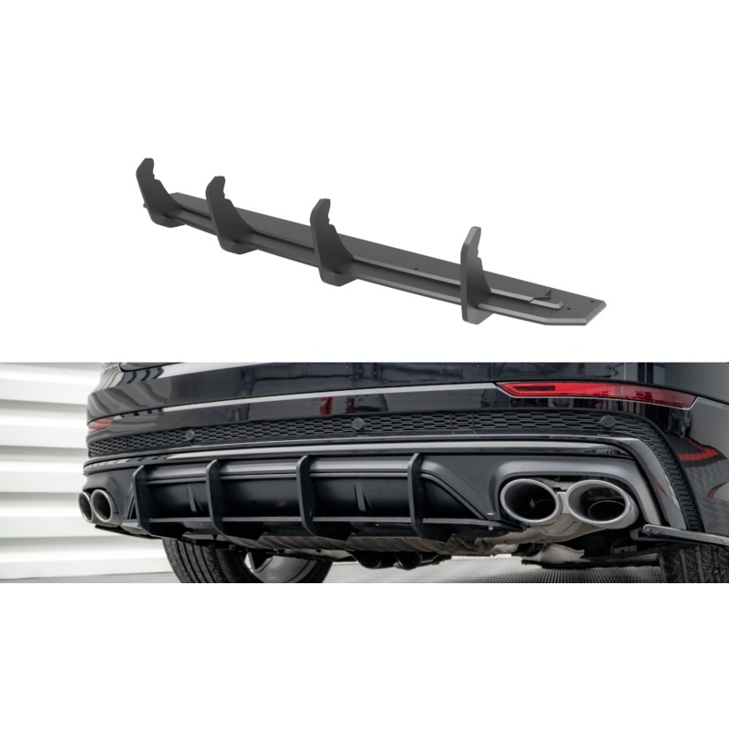 STREET PRO REAR DIFFUSER AUDI SQ8 MK1 BLACK