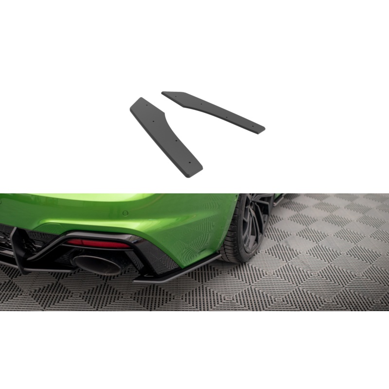 STREET PRO REAR SIDE SPLITTERS AUDI RS5 F5 FACELIFT BLACK