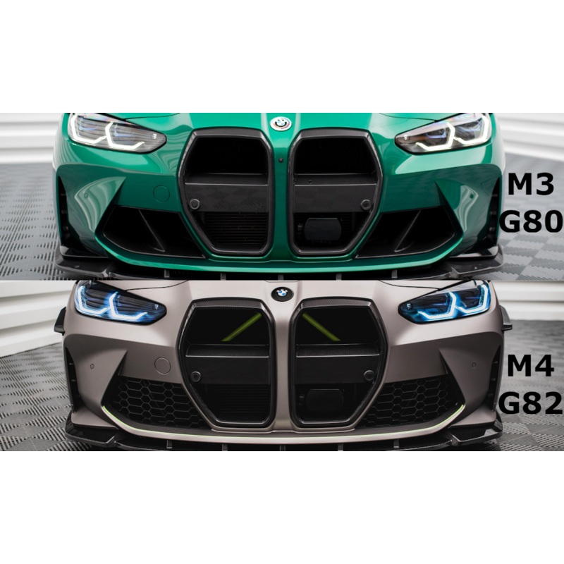 CARBON FIBER FRONT GRILL BMW M4 G82 / M3 G80 Trim with ACC sensor