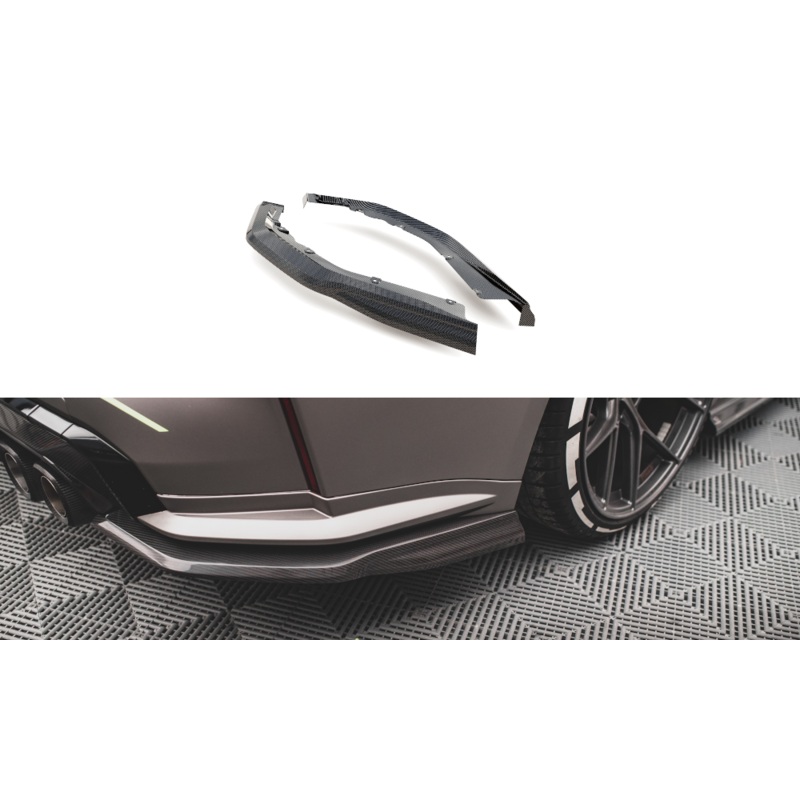 CARBON FIBER REAR SIDE SPLITTERS BMW M4 G82 (SET FOR DIFFUSER ONLY)
