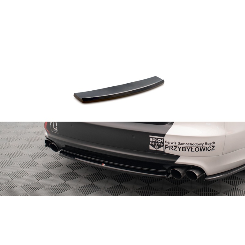 CENTRAL REAR SPLITTER FOR AUDI S8 D4 GLOSS BLACK