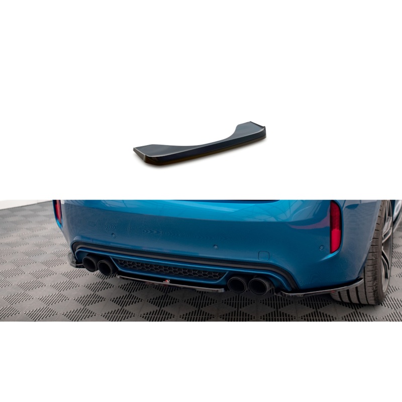 CENTRAL REAR SPLITTER FOR BMW X6 M F86 GLOSS BLACK