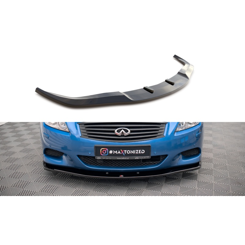 FRONT SPLITTER INFINITI G37 COUPE GLOSS BLACK
