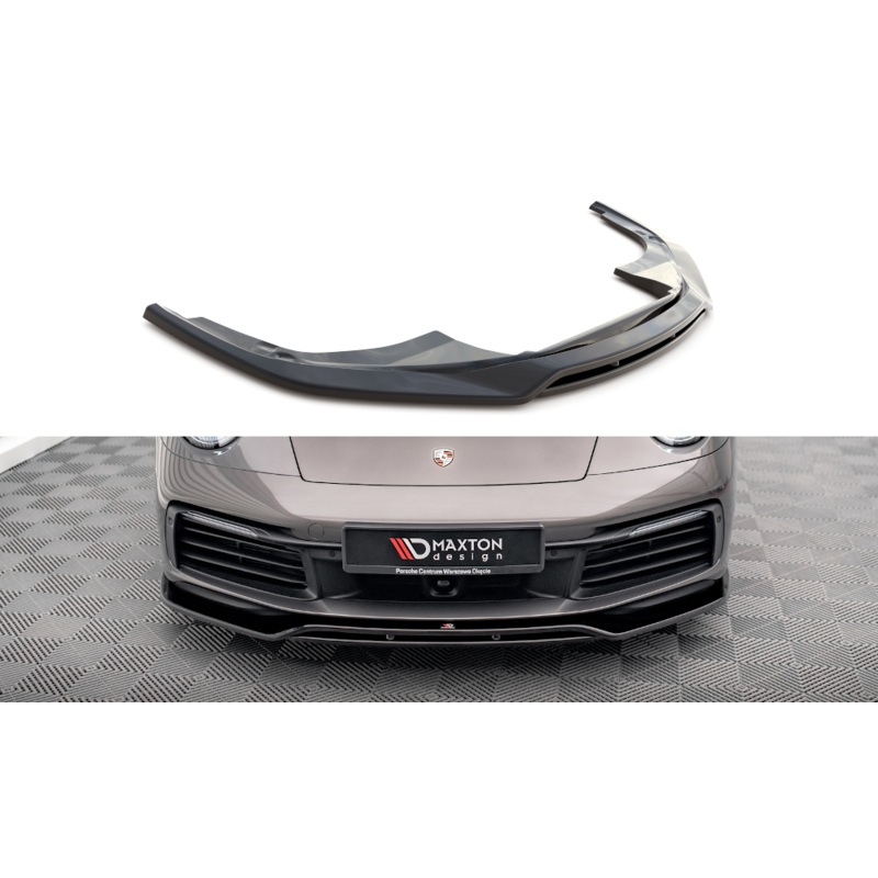 FRONT SPLITTER PORSCHE 911 CARRERA 4S 992 GLOSS BLACK