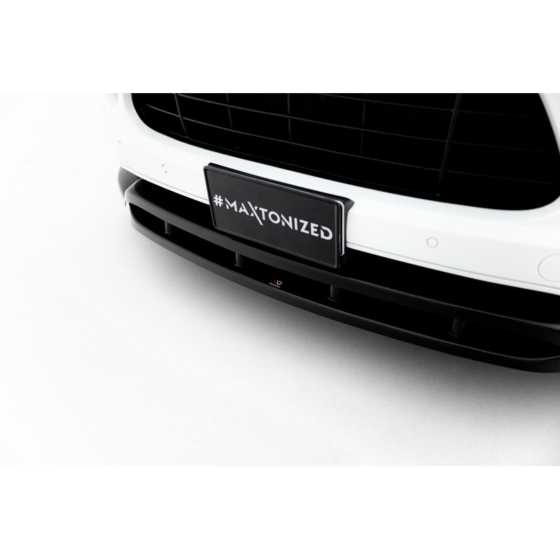 FRONT SPLITTER PORSCHE CAYENNE MK2 GLOSS BLACK