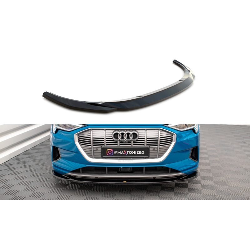 FRONT SPLITTER V.1 AUDI E-TRON GLOSS BLACK