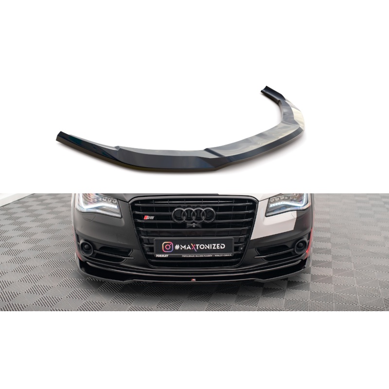 FRONT SPLITTER V.1 AUDI S8 D4 GLOSS BLACK