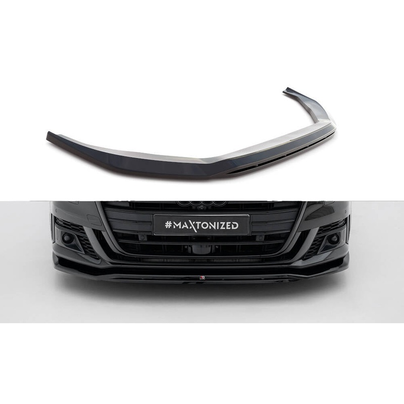FRONT SPLITTER V.1 AUDI S8 D5 GLOSS BLACK
