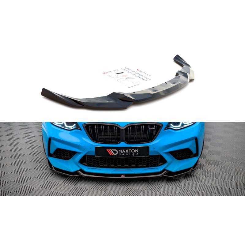 FRONT SPLITTER V.1 BMW M2 COMPETITION F87 GLOSS BLACK